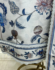 Chinnon Unstitched Suit Set With Chinnon Dupatta