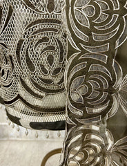 Tissue Organza Unstitched Suit Set With Organza Dupatta