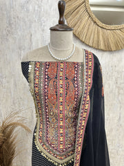 Digitally Printed Muslin Unstitched Suit Set