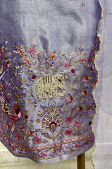 Kota Unstitched Suit Set Featuring Kota Dupatta