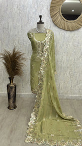 Gotta/Leather Work Tissue Unstitched Suit Set