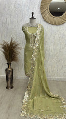 Gotta/Leather Work Tissue Unstitched Suit Set