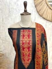 Cotton Silk Unstitched Suit Set Featuring Cotton Silk Dupatta