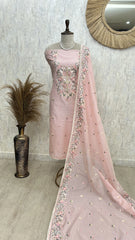 Fine Thread Work Kota Unstitched Suit Set