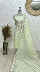 Fine Thread Work Kota Unstitched Suit Set