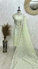 Fine Thread Work Kota Unstitched Suit Set