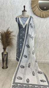 Digital Printed Cotton Unstitched Suit Set