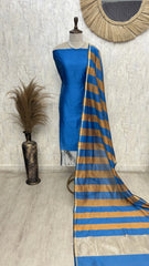 Maheshwari Silk Unstitched Suit