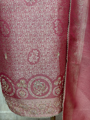 Luxury Brocade silk Unstitched suit