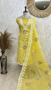 Cross Stitch Kota Unstitched Suit Set