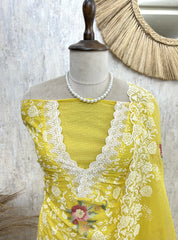 Cross Stitch Kota Unstitched Suit Set