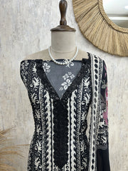 Digital Print Muslin Unstitched Suit Set