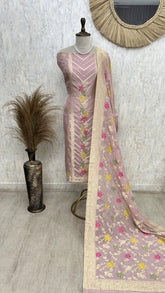 Organza Unstitched Suit