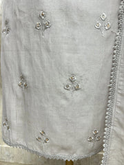 Thread Embroidery Mul Unstitched Suit Set