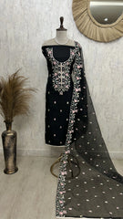 Fine Thread Work Modal Unstitched Suit Set