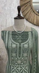 Lucknowi Unstitched Suit