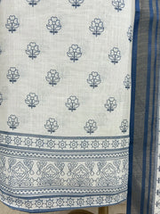 Printed Semi-Linen Unstitched Suit Set