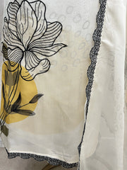 Digital Print Organza Unstitched Suit Set