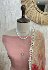 Premium Organza Handwork Unstitched Suit