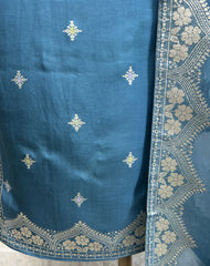 Banarasi Silk Unstitched Suit Set