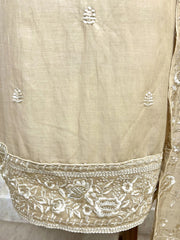 Mul Unstitched Suit With Intricate Embroidery