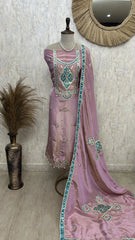 Gotta Work Tissue Silk Unstitched Suit Set