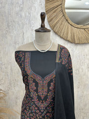 Heritage kashmiri pashmina unstitched suit