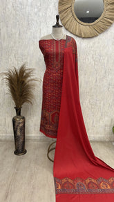 Sunehri phool kashmiri unstitched suit