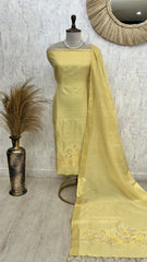 Tissue Linen Unstitched Suit Set