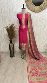 Rajwada Elegance Silk Unstitched Suit