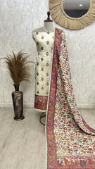 Traditional Silk Elegance Unstitched Suit