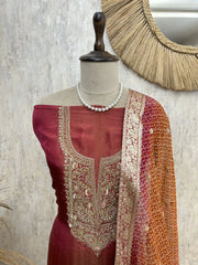 Gleam Tissue Unstitched Suit