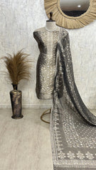 Fine Silk Elegance Unstitched Suit