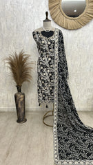 Elegant Embroidered Unstiched Suit