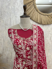 Elegant Embroidered Unstiched Suit