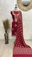 Royal Teal Unstiched Suit