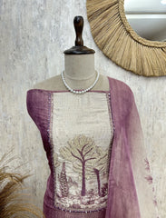 Pastel Grace Unstiched Suit