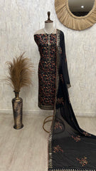 Unstitched Suit Set Opada with Thread Embroidery