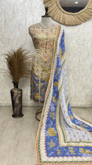 Ethnic Pearl Elegance Unstiched Suit