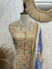 Ethnic Pearl Elegance Unstiched Suit