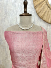 Brocade Tissue Silk Unstitched Suit Set