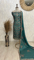 Unstitched Suit Set Opada with Thread Embroidery