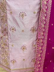 Maheshwari Panel Design Unstitched Suit Set