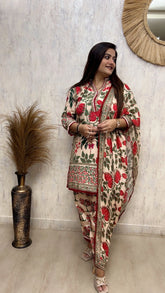 Floral Print Crepe Co-Ord Set