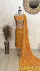 Ghadchola Chanderi Unstitched Suit Set