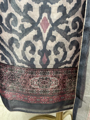 Block Printed Maheshwari Unstitched Suit Set