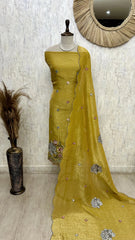 Onex Unstitched Suit Set Featuring Thread Embroidery