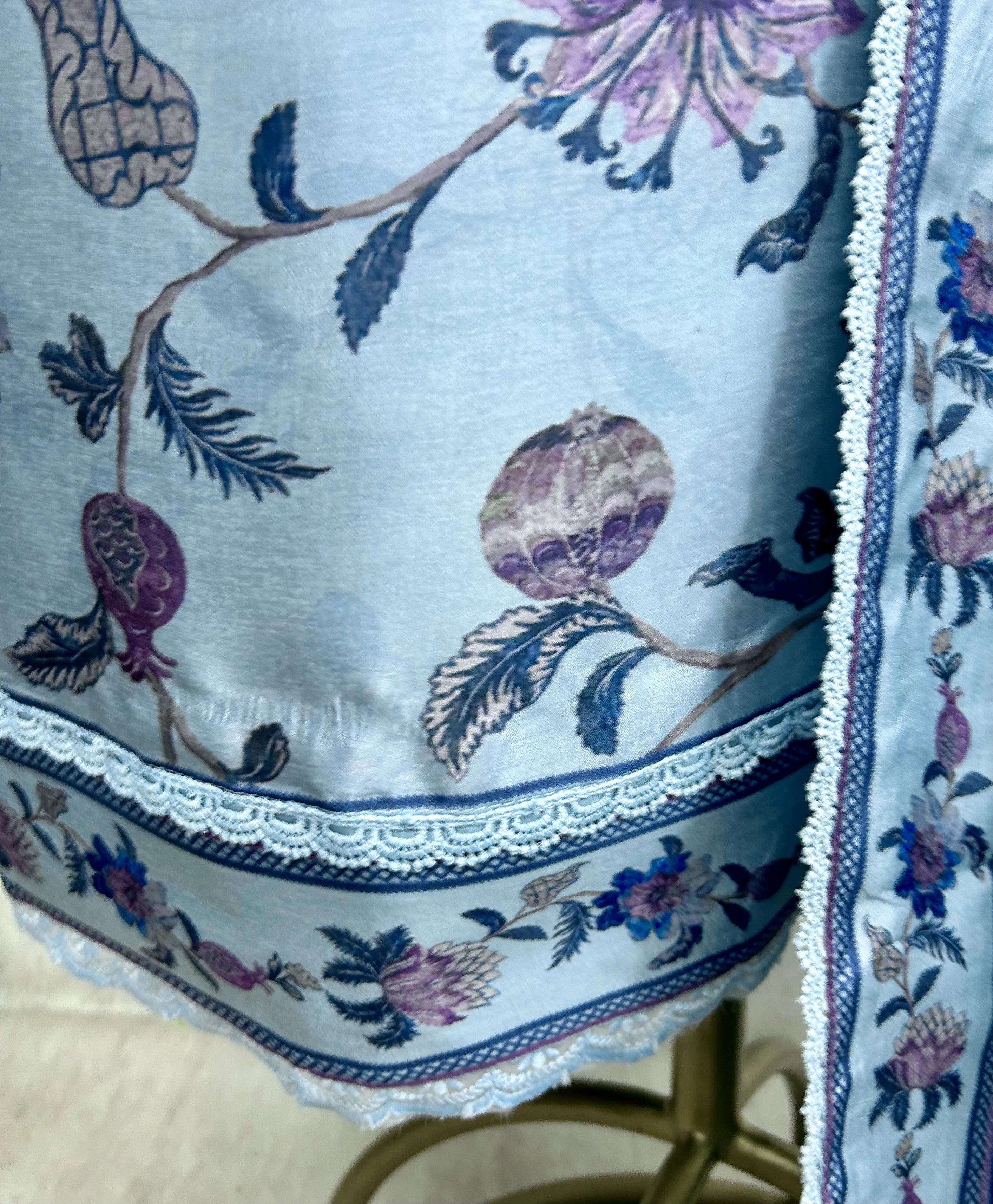 Chinnon Unstitched Suit Set With Chinnon Dupatta