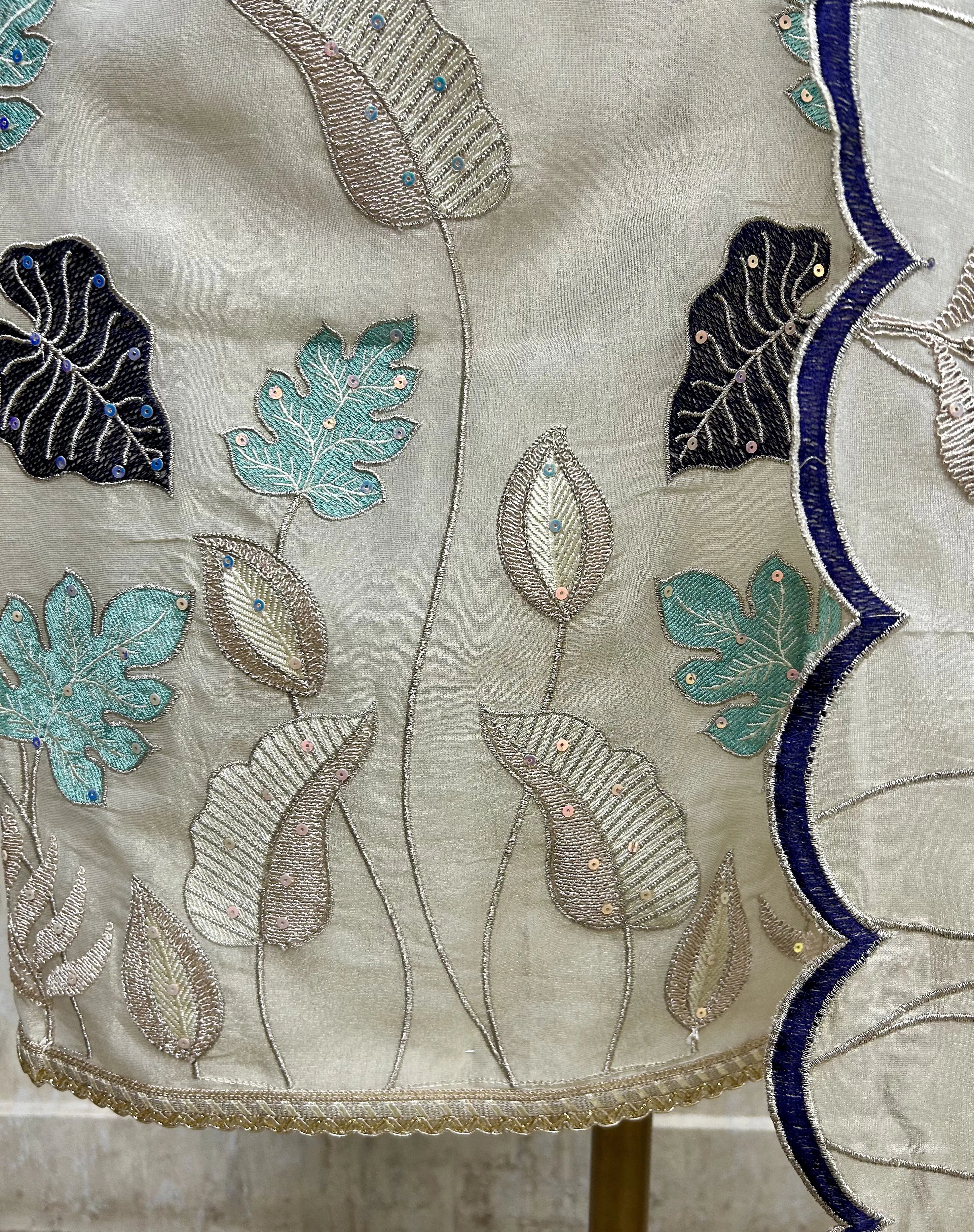 Cosmo Tissue Unstitched Suit Set With Cosmo Tissue Dupatta