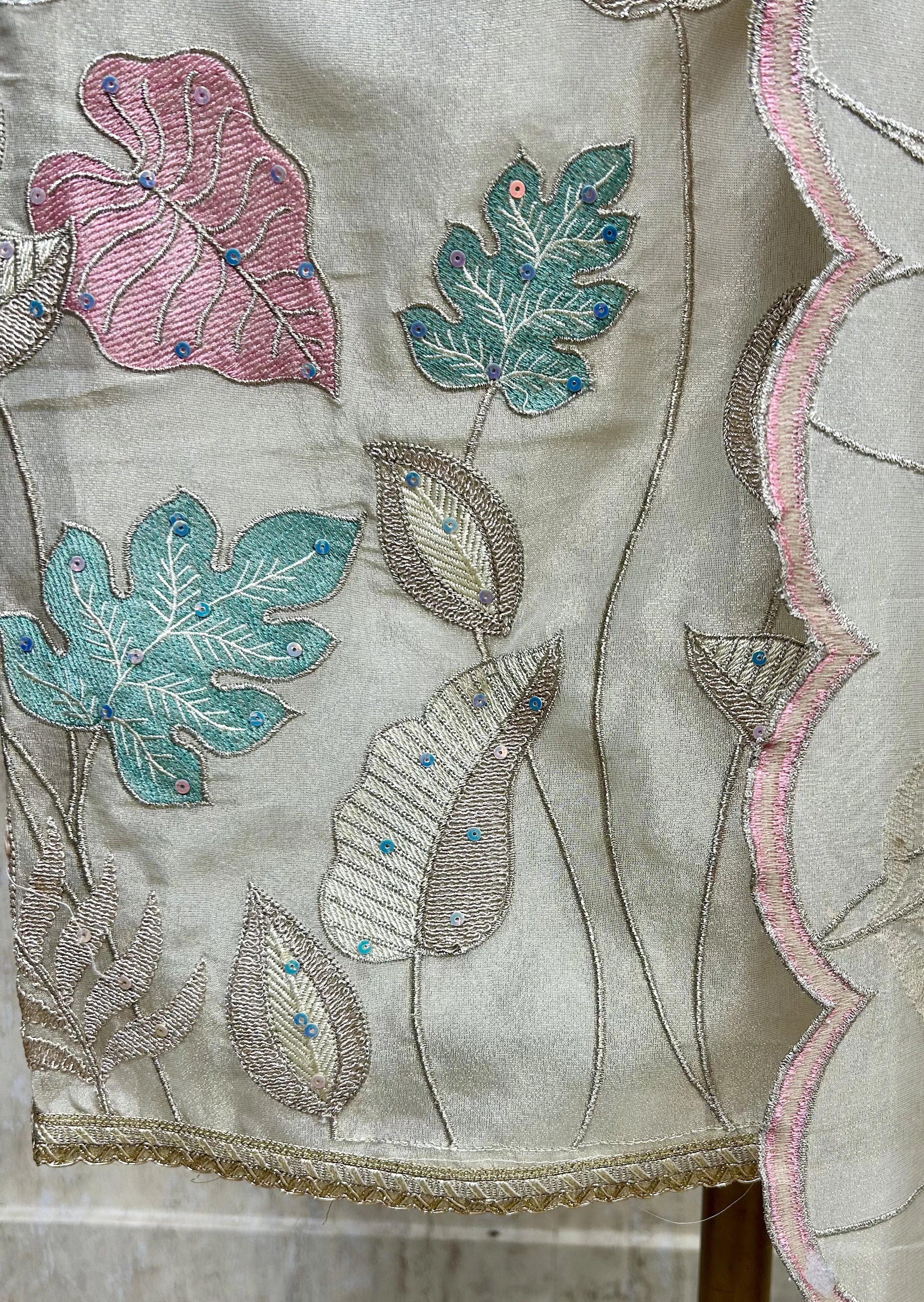 Cosmo Tissue Unstitched Suit Set With Cosmo Tissue Dupatta